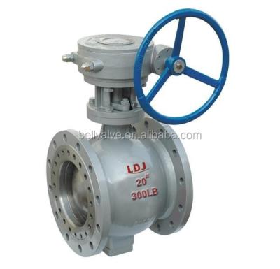 China Stainless steel double flanged manul metal half eccentric ball valve 24 inch for sale