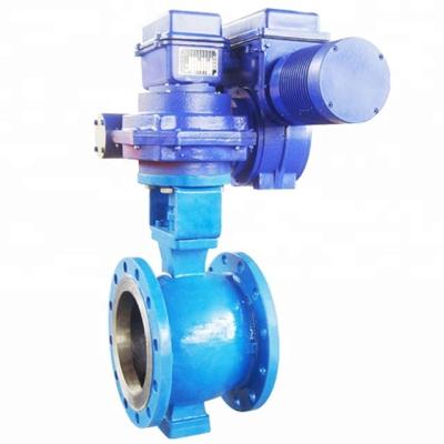 China 220/380V DN200 PN40 O General Electrical Type Basis Weight Cut Out Ball Valve for sale