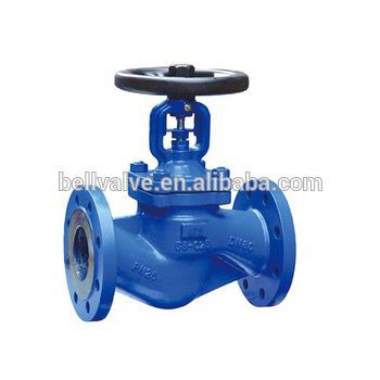 China General DN150 DIN PN16 Cast Steel WCB Bellow Seal Globe Valve Price for sale