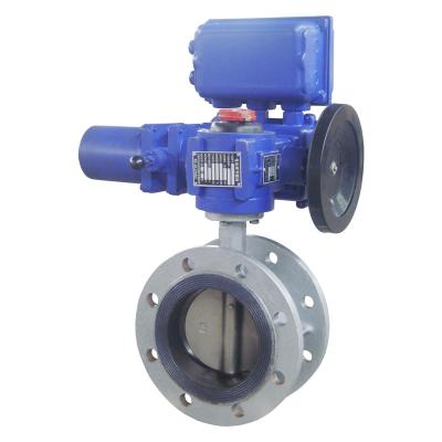 China Bell Flange Butterfly Valve Price List Cast Iron General Electric Butterfly Valve 10 Inch For Flow / Pressure Control for sale