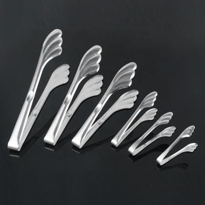 China Stocked Multi Sizes Stainless Steel Buffet Tongs Butter Clip for sale