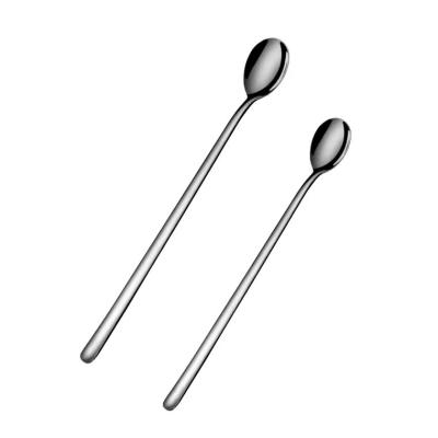 China Disposable Stainless Steel Barware Tools Long Spoon Twisted Bar Cocktail Stirring Bar Spoon for sale