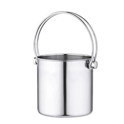 China Viable Insulated Metal Ice Bucket Wine Stainless Steel Double Walled Ice Bucket for sale