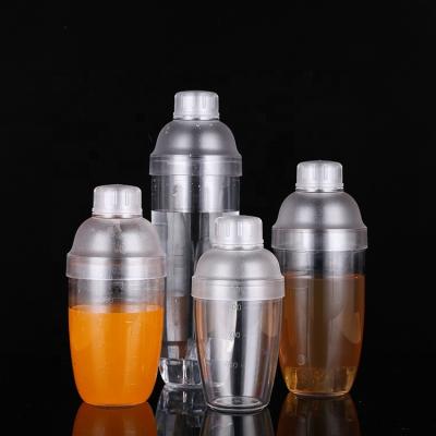 China High Quality Wholesale BPA Free Cocktail Stocked Shaker Set Food Grade Plastic Cocktail Shaker for sale