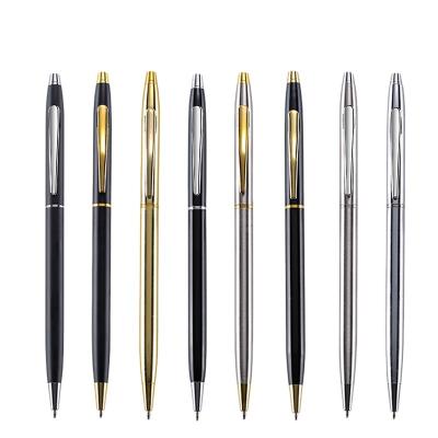 China Nice Promotional Manufacturing and Business Gift Metal Ball Pens Logo Gold Stationery Ballpoint Pen Custom Made for sale