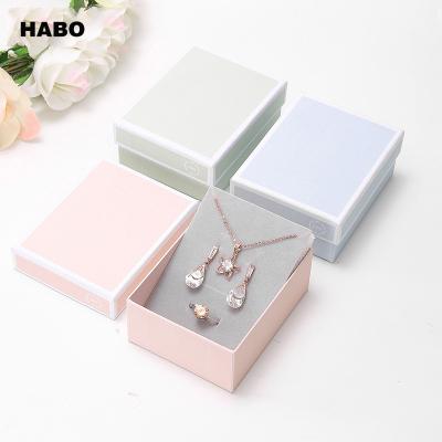 China Small Logo Ring Wholesale Jewelry Box Jewelry Box Leather Bracelet High Quality Custom Plastic Gift Box Packaging for sale