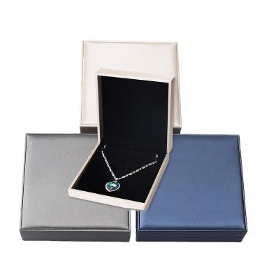 China Custom Made PU Beautiful Jewerly Storage Sale Fashion Necklace Jewelry Gift Box Leather Hot Luxury Useful Set for sale