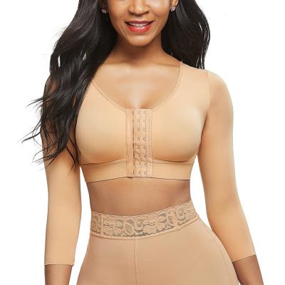 China Antibacterial Body Forehead Closure Bra Tank Top Arm Compression Shaper Post Surgery Body Shaper Shapewear For Women for sale