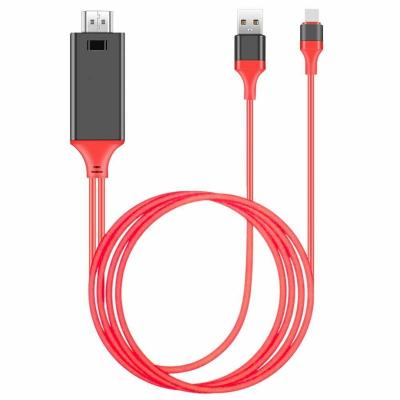 China COMPUTER Lightning 8 Pin To Hdmi Cable With USB Charger 1080P HDTV MHL Cable Adapter For iPhone 11 12 for sale