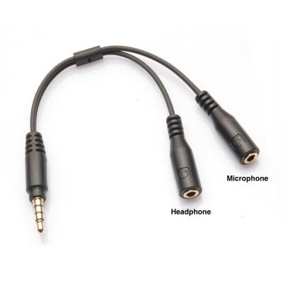 China Audio Speaker 3.5mm 2 Stereo Male To Female Earphone Mic Y Splitter Cable Adapter for sale