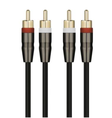 China For iPod RCA Twin To Twin RCA Stereo Y Splitter Audio Auxiliary Cable for sale