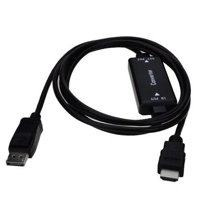 China High Quality 4K 2K COMPUTER Male To Male Adapter HDMI Cable To DP Cable Converter for sale