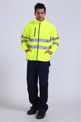 Cina OEM 360gsm Gore Tex High Visibility Rain Gear dei vestiti da lavoro di HIVIS in vendita