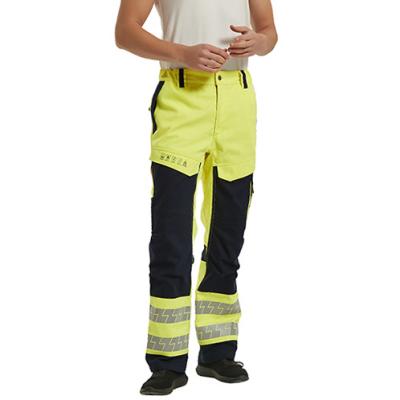 Cina Pantaloni ignifugi gialli del lavoro di HIVIS Rich Cotton Arc Flash Protective in vendita