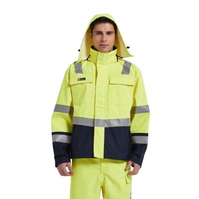 Chine Salut anti vitesse statique de pluie de Vis Yellow Flame Retardant, usage élevé de pluie de franc de visibilité à vendre