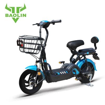 China Battery Box With Coarse Mesh Tire Blue Vacuuming Electric Bicycle Pedal Assist Electric Bicycle for sale