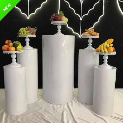 China Event Party Supplies Wholesale Wedding Decoration Cake Display Stand Round Black Metal Party Stand For Events for sale