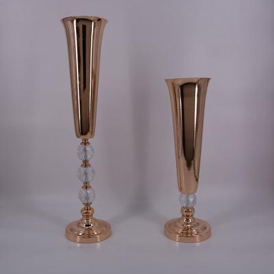 China Wedding decoration flower stand metal flower vase wedding table centerpieces,wedding decoration flower stand for sale