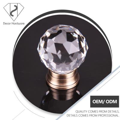 China New Modern Low Price Crystal Wrought Iron Brass Bronze Door Knobs Plated for sale