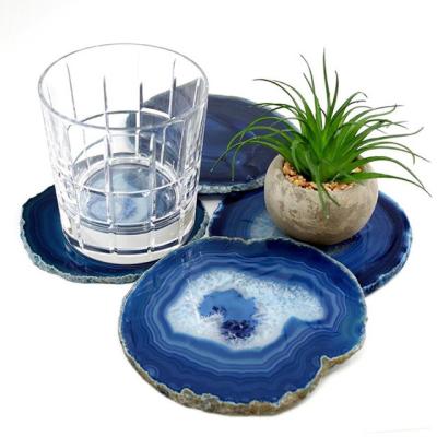 China Iridescence/iridescent fruit hot selling tray, agate stone slices, oval and round agate slice dish for sale