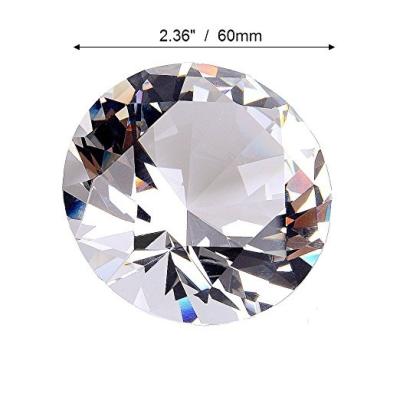 China Europe Wholesale K9 Crystal Glass Dome Paperweight Diamond Paperweight Home Display Ornaments for sale