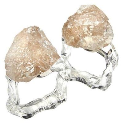 China Factory Supply Sustainable Crystal Napkin Ring For Restaurant Home Decoration for sale