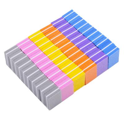 China Manicure Block Colorfull Sponge Nail Folder Square Block Double Sided Bulk Sanding Sponge For Nail Polish for sale