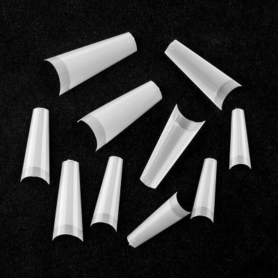 China Easy to train & 500pcs Cutting Coffin False Nail Tips Virtual French Nail Tips Single Half Cover Artificial Nail Art Tips for sale