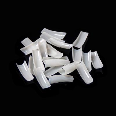 China Easy to train & full coverage cut acrylic french nail tips natural 500pcs for nail salons and DIY nail art, 10 sizes. for sale