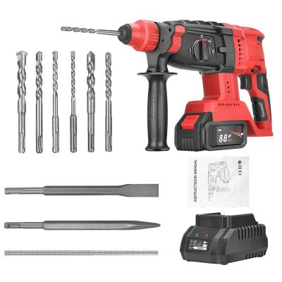 China 3 in 1Hand Electric Drill, 21V, Cordless Hammer Drills 4000mAh with 2 LI-Ion Batteries 2*4000mAh for sale