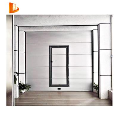 China Anti-theft House Villa Exterior White Garage Doors Design Automatic Steel Plate Overhead Insulated Sectional Garage Door for sale