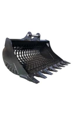 China Heavy Duty Skeleton Skid Steer Bucket For Debris Sorting 1-50T for sale