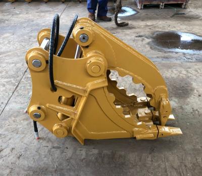 China Big Grabbing Capacity Excavator Dig Grapple Bucket For Painting Or Galvanizing en venta