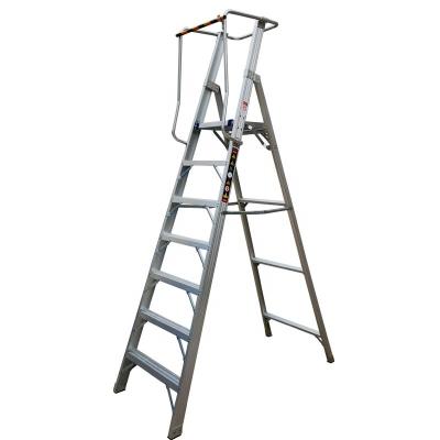 China Folding Ladders Aluminum Alloy Platform Ladder Handrail Ladder Safety Ladder 7 Steps for sale