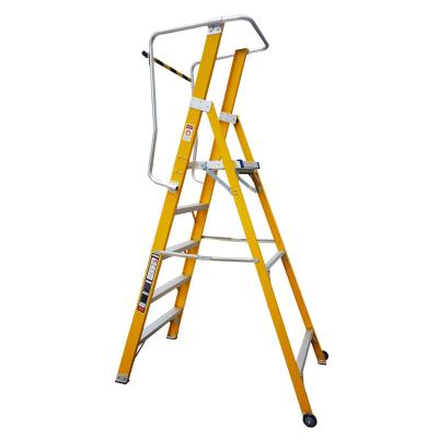 China Folding Ladders 6. Large Aluminum Multifunctional Safety Step Ladder WENPAN Industrial Outdoor Pcs Step Design for sale