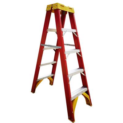 China Safe And Stable Industrial Grade 200KG Folding Ladders 5 Step Mall Dedicated Building Ladder for sale