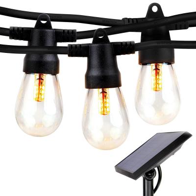 China S14 Garden Fashion Commercial Grade Edison Vintage Bulbs Outdoor 8 Strand 10 Hanging Sockets Garden String Lights for sale