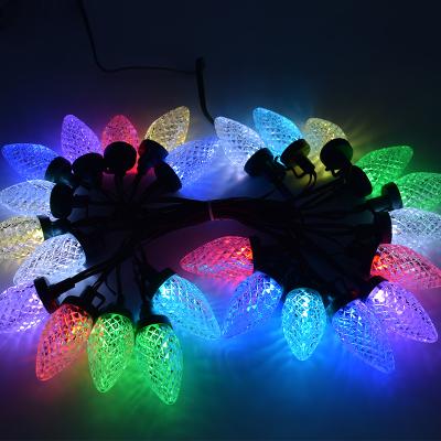 China Outdoor Waterproof Xmas Decoration Christmas Decoration USB Powered Strawberry Twinkle Fairy Garland Led Star Ball String Lights Colorful for sale