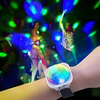 China Colorful Stage Party Mini Portable Crystal Magic Ball Atmosphere Lamp Party Club DJ Led Moving RGB Disco Stage Effect Light for sale