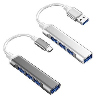 China High Speed ​​Aluminum Alloy Shell 3 Mobile Phone Usb Hub Mini Usb 2.0 Hub 3.0 Port Splitter Box For Laptop PC U Disk Reade Card for sale