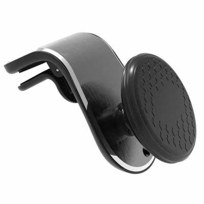 China PORTABLE Strong Magnetic Stand L Shape Magnetic Phone Holder Car Air Vent Mount Clip Mobile Phone Holder for sale