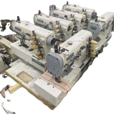 China Used clothing stores Taiwan made industrial sewing machine siruba KINGTEX tension sewing machine three needle thread lock sewing for sale