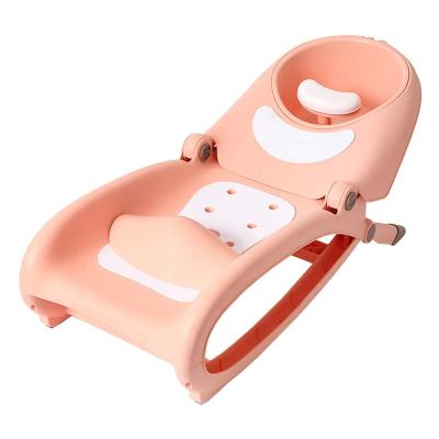 China Direct Selling Multifunctional Baby Manufacturer Shampoo Chair Cartoon Folding Cute PP Lounger Thickened Baby Plastic Bath Chair for sale