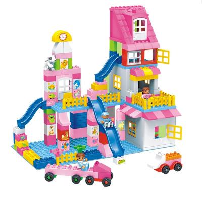 China DIY TOY Wholesale Children's DIY Toys , Educational Building Block Set With Slide Splicing Building Blocks for sale