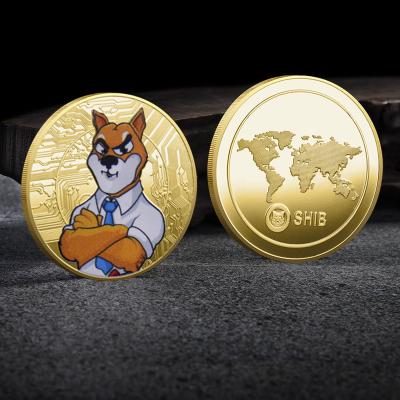 China 2021 Custom USA Bestselling Gold Dogecoin Coin Doge Souvenir Coin Metal Dog Coin for sale