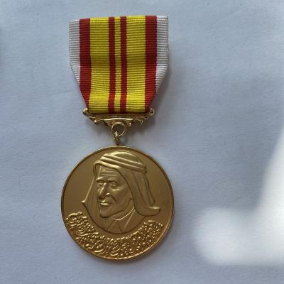 China India Factory Custom Metal Award Honer Medal Dubai cusom Military Medal for sale