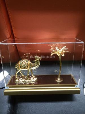 China Real Europe 24k Gold Plated Arab Camel and Palm Tree Gift for sale