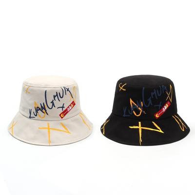 China High Quality Luxury Pattern Logo Print Design Bucket Hats Custom Made Bucket Hat Double Sided Reversible Sun Cap Summer Fisherman for sale