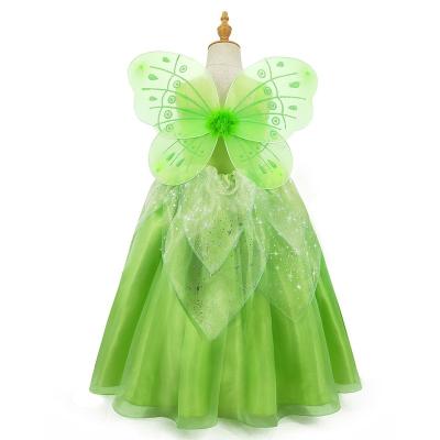 China Wonderful Princess Dress Halloween Hot Selling High Quality Children's Fairy Tinkerbell Costumes Polyester For Kids Girls for sale