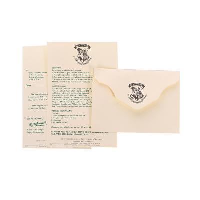 China Promotional Gifts Harry The Marauder Card Students Devastated Death Potters Collection Hogwart Acceptance Letter Wizard School Ticket for sale